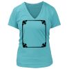 Women's Premium Deep V-Neck T-Shirt Thumbnail