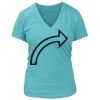 Women's Premium Deep V-Neck T-Shirt Thumbnail