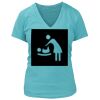 Women's Premium Deep V-Neck T-Shirt Thumbnail