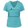 Women's Premium Deep V-Neck T-Shirt Thumbnail