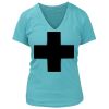 Women's Premium Deep V-Neck T-Shirt Thumbnail