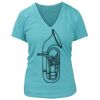 Women's Premium Deep V-Neck T-Shirt Thumbnail