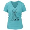 Women's Premium Deep V-Neck T-Shirt Thumbnail