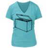 Women's Premium Deep V-Neck T-Shirt Thumbnail