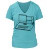 Women's Premium Deep V-Neck T-Shirt Thumbnail