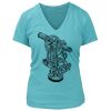 Women's Premium Deep V-Neck T-Shirt Thumbnail