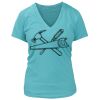 Women's Premium Deep V-Neck T-Shirt Thumbnail