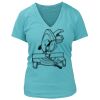 Women's Premium Deep V-Neck T-Shirt Thumbnail