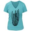 Women's Premium Deep V-Neck T-Shirt Thumbnail