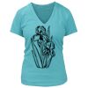 Women's Premium Deep V-Neck T-Shirt Thumbnail