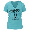 Women's Premium Deep V-Neck T-Shirt Thumbnail