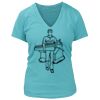 Women's Premium Deep V-Neck T-Shirt Thumbnail