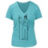 Women's Premium Deep V-Neck T-Shirt Thumbnail