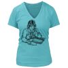 Women's Premium Deep V-Neck T-Shirt Thumbnail