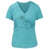 Women's Premium Deep V-Neck T-Shirt Thumbnail
