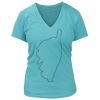 Women's Premium Deep V-Neck T-Shirt Thumbnail
