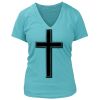 Women's Premium Deep V-Neck T-Shirt Thumbnail