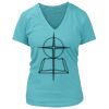 Women's Premium Deep V-Neck T-Shirt Thumbnail