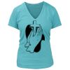 Women's Premium Deep V-Neck T-Shirt Thumbnail
