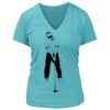 Women's Premium Deep V-Neck T-Shirt Thumbnail