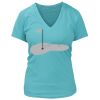 Women's Premium Deep V-Neck T-Shirt Thumbnail