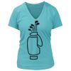 Women's Premium Deep V-Neck T-Shirt Thumbnail