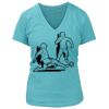 Women's Premium Deep V-Neck T-Shirt Thumbnail