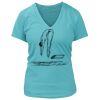 Women's Premium Deep V-Neck T-Shirt Thumbnail