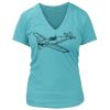 Women's Premium Deep V-Neck T-Shirt Thumbnail