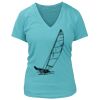 Women's Premium Deep V-Neck T-Shirt Thumbnail