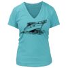 Women's Premium Deep V-Neck T-Shirt Thumbnail