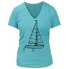 Women's Premium Deep V-Neck T-Shirt Thumbnail