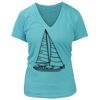 Women's Premium Deep V-Neck T-Shirt Thumbnail
