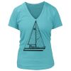 Women's Premium Deep V-Neck T-Shirt Thumbnail