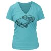 Women's Premium Deep V-Neck T-Shirt Thumbnail