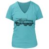 Women's Premium Deep V-Neck T-Shirt Thumbnail