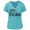 Women's Premium Deep V-Neck T-Shirt Thumbnail