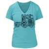 Women's Premium Deep V-Neck T-Shirt Thumbnail