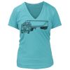 Women's Premium Deep V-Neck T-Shirt Thumbnail