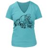 Women's Premium Deep V-Neck T-Shirt Thumbnail