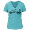 Women's Premium Deep V-Neck T-Shirt Thumbnail