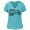 Women's Premium Deep V-Neck T-Shirt Thumbnail