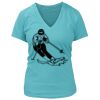 Women's Premium Deep V-Neck T-Shirt Thumbnail