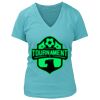 Women's Premium Deep V-Neck T-Shirt Thumbnail