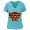 Women's Premium Deep V-Neck T-Shirt Thumbnail