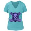 Women's Premium Deep V-Neck T-Shirt Thumbnail