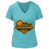 Women's Premium Deep V-Neck T-Shirt Thumbnail