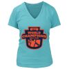 Women's Premium Deep V-Neck T-Shirt Thumbnail