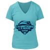 Women's Premium Deep V-Neck T-Shirt Thumbnail