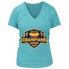 Women's Premium Deep V-Neck T-Shirt Thumbnail